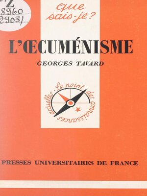 cover image of L'œcuménisme